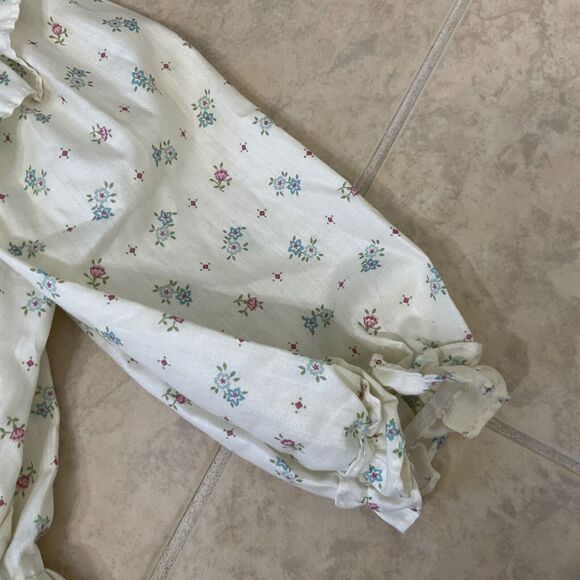 Vintage Union JC Penney Prairie Cottage Core Dress Floral Girls 10 elastic waist - Picture 12 of 14